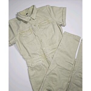 Young Fabulous & Broke Light Green Short Sleeve Utility Jumpsuit Size Small